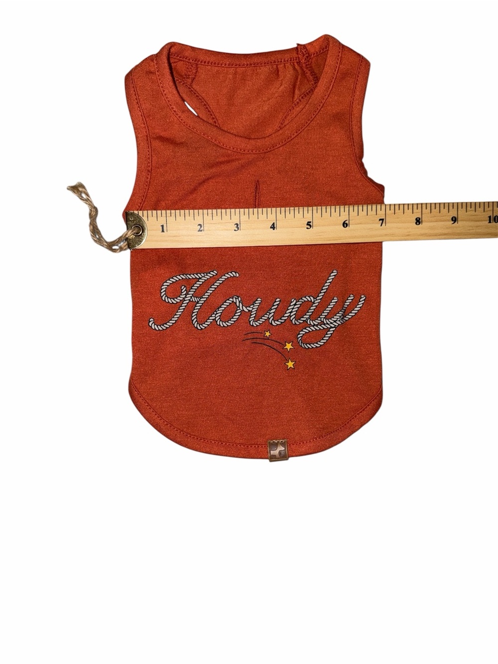 Orange 'Howdy' Dog Tank Top - Casual Pullover